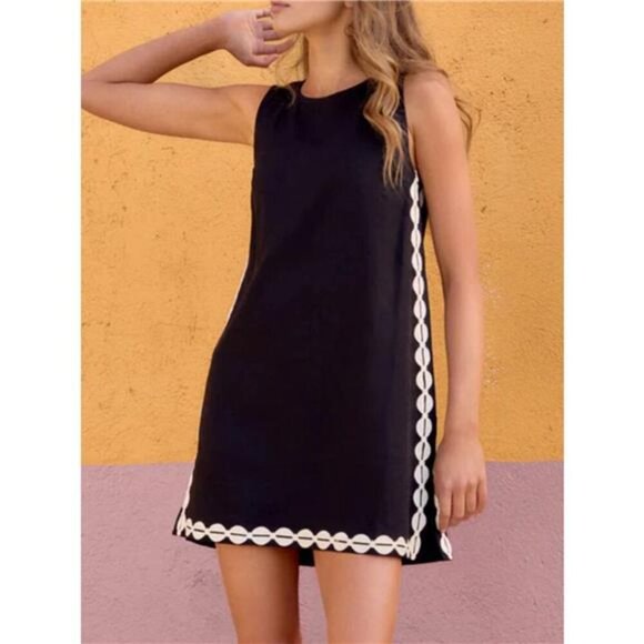 Sleeveless Geometric Print Mini Dress - Picture 6 of 10